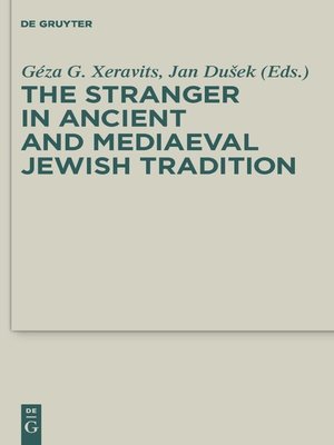 cover image of The Stranger in Ancient and Mediaeval Jewish Tradition